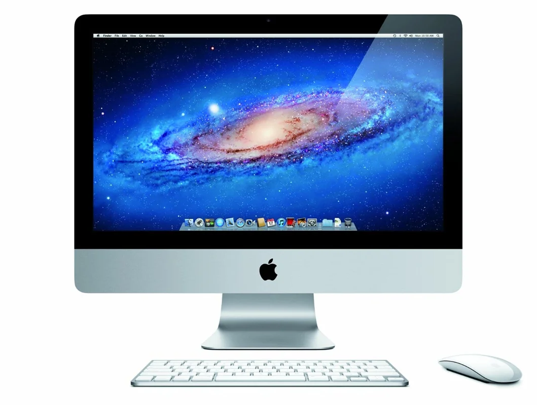 آل این وان اپل آی مک Apple iMac A1311 پشت نقره ای با ست موس و کیبورد اپل اصلی