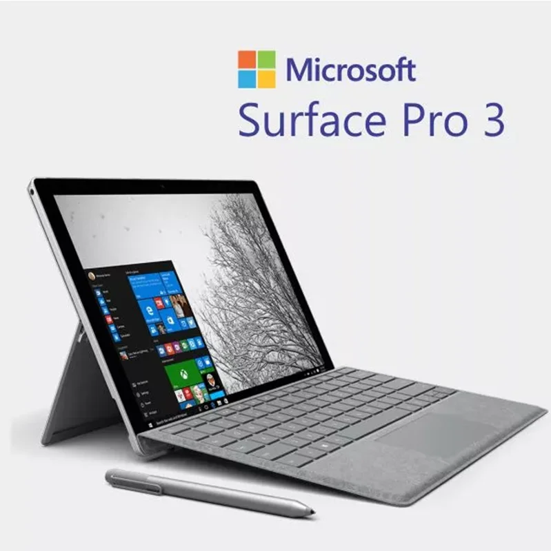 لپتاپ مایکروسافت سرفیس پرو Microsoft Surface Pro 3 با کیبرد و قلم
