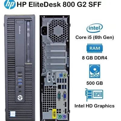 کیس دسکتاپ اچ پی الیت دسک HP EliteDesk 600 G2 SFF پردازنده Core i5-6th رم 8 ddr4 GB حافظه 500GB گرافیک Intel